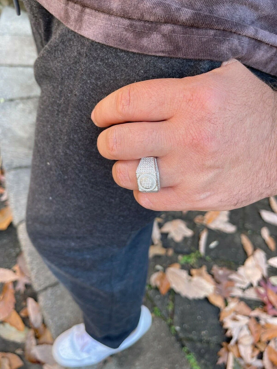 Real 925 Silver Mens Hip Hop Iced MOISSANITE Ring - Passes Diamond Tester W. GRA 8 Real 925 Silver Mens Hip Hop Iced MOISSANITE Ring - Passes Diamond Tester W. GRA - Image 6