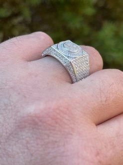 Real 925 Silver Mens Hip Hop Iced MOISSANITE Ring - Passes Diamond Tester W. GRA 21 Real 925 Silver Mens Hip Hop Iced MOISSANITE Ring - Passes Diamond Tester W. GRA -Harlem Bling Shop harlembling real 925 silver mens hip hop iced moissanite ring passes diamond tester w gra 96867.1664356438