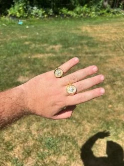 Real 925 Sterling Silver 14k Gold Plated Iced CZ Ring HipHop French Fleur De Lis 19 Real 925 Sterling Silver 14k Gold Plated Iced CZ Ring HipHop French Fleur De Lis -Harlem Bling Shop harlembling real 925 sterling silver 14k gold plated iced cz ring hiphop french fleur de lis 51163.1664300557