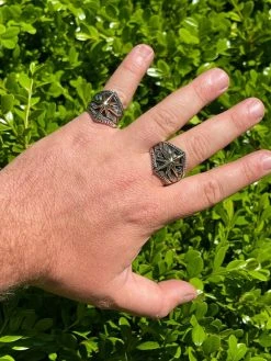 Real 925 Sterling Silver & 10k Gold Mens Nautical Compass Star Ring Sizes 7-13 25 Real 925 Sterling Silver & 10k Gold Mens Nautical Compass Star Ring Sizes 7-13 -Harlem Bling Shop harlembling real 925 sterling silver and 10k gold mens nautical compass star ring sizes 7 13 56048.1664374145