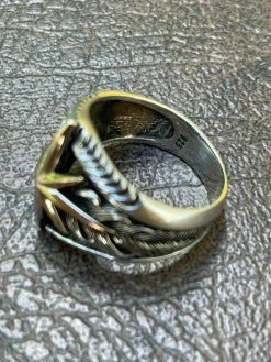 Real 925 Sterling Silver & 10k Gold Mens Nautical Compass Star Ring Sizes 7-13 29 Real 925 Sterling Silver & 10k Gold Mens Nautical Compass Star Ring Sizes 7-13 -Harlem Bling Shop harlembling real 925 sterling silver and 10k gold mens nautical compass star ring sizes 7 13 85557.1664378440