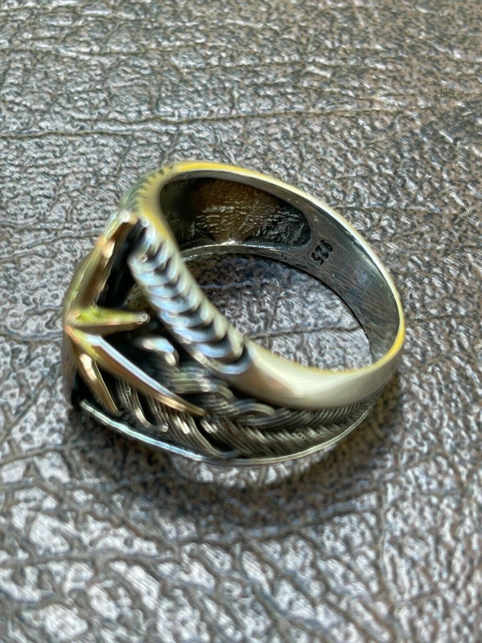 Real 925 Sterling Silver & 10k Gold Mens Nautical Compass Star Ring Sizes 7-13 16 Real 925 Sterling Silver & 10k Gold Mens Nautical Compass Star Ring Sizes 7-13 - Image 14