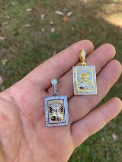 Real 925 Sterling Silver & Gold Iced Jesus Malverde Medallion Protección Medalla 21 Real 925 Sterling Silver & Gold Iced Jesus Malverde Medallion Protección Medalla -Harlem Bling Shop harlembling real 925 sterling silver and gold iced jesus malverde medallion proteccion medalla 98543.1664395470