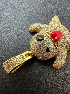 Real 925 Sterling Silver Gold Plated Snapchat Laughing Ghost Piece Pendant CZ 31 Real 925 Sterling Silver Gold Plated Snapchat Laughing Ghost Piece Pendant CZ -Harlem Bling Shop harlembling real 925 sterling silver gold plated snapchat laughing ghost piece pendant cz 80945.1691108895