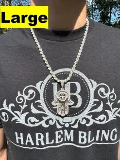 Real 925 Sterling Silver Hamsa Evil Eye Hand Iced MOISSANITE Pendant - 3 Sizes 36 Real 925 Sterling Silver Hamsa Evil Eye Hand Iced MOISSANITE Pendant - 3 Sizes -Harlem Bling Shop harlembling real 925 sterling silver hamsa evil eye hand iced moissanite pendant 3 sizes 49459.1694222377