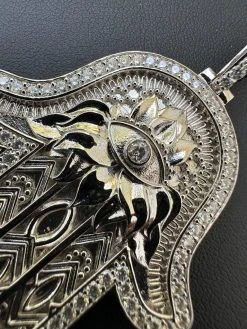 Real 925 Sterling Silver Hamsa Evil Eye Hand Iced MOISSANITE Pendant - 3 Sizes 27 Real 925 Sterling Silver Hamsa Evil Eye Hand Iced MOISSANITE Pendant - 3 Sizes -Harlem Bling Shop harlembling real 925 sterling silver hamsa evil eye hand iced moissanite pendant 3 sizes 58297.1694222380