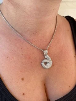 Real 925 Sterling Silver Hip Hop OK Hand Pendant Necklace Iced Diamond Emoji -Harlem Bling Shop harlembling real 925 sterling silver hip hop ok hand pendant necklace iced diamond emoji 91886.1664371516