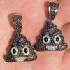 Real 925 Sterling Silver Hip Hop Poop Emoji Pendant Necklace Iced Diamond 1" 1 Real 925 Sterling Silver Hip Hop Poop Emoji Pendant Necklace Iced Diamond 1" -Harlem Bling Shop harlembling real 925 sterling silver hip hop poop emoji pendant necklace iced diamond 1 89224.1664389371