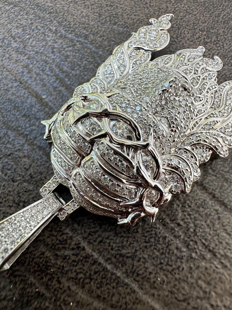 Real 925 Sterling Silver Iced Hip Hop Jesus Piece Pendant Necklace Solid Back 18 Real 925 Sterling Silver Iced Hip Hop Jesus Piece Pendant Necklace Solid Back - Image 16