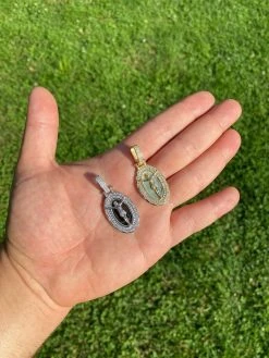 Real 925 Sterling Silver - Jesus Piece Necklace Pendant Iced Baguette Medallion 16 Real 925 Sterling Silver - Jesus Piece Necklace Pendant Iced Baguette Medallion -Harlem Bling Shop harlembling real 925 sterling silver jesus piece necklace pendant iced baguette medallion 64828.1664390298