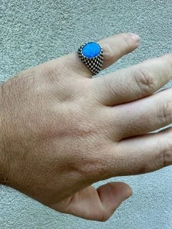 Real 925 Sterling Silver Lab Created Fire Blue Opal Gem Stone Ring Mens Ladies 41 Real 925 Sterling Silver Lab Created Fire Blue Opal Gem Stone Ring Mens Ladies -Harlem Bling Shop harlembling real 925 sterling silver lab created fire blue opal gem stone ring mens ladies 57932.1695260554