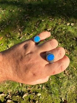 Real 925 Sterling Silver Lab Created Fire Blue Opal Gem Stone Ring Mens Ladies 29 Real 925 Sterling Silver Lab Created Fire Blue Opal Gem Stone Ring Mens Ladies -Harlem Bling Shop harlembling real 925 sterling silver lab created fire blue opal gem stone ring mens ladies 88079.1695260551