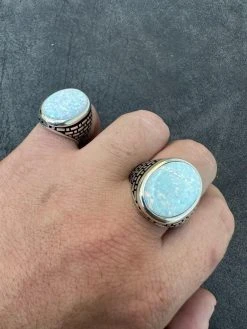 Real 925 Sterling Silver Lab Created White Fire Opal Gem Stone Ring Large Mens 40 Real 925 Sterling Silver Lab Created White Fire Opal Gem Stone Ring Large Mens -Harlem Bling Shop harlembling real 925 sterling silver lab created white fire opal gem stone ring large mens 44131.1695260516