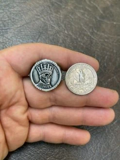 Real 925 Sterling Silver Mens Coin Ring Skull W. Crown Death King Skeleton 7-13 -Harlem Bling Shop harlembling real 925 sterling silver mens coin ring skull w crown death king skeleton 7 13 18623.1664387771