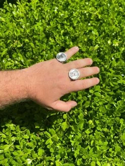 Real 925 Sterling Silver Mens Coin Ring Skull W. Crown Death King Skeleton 7-13 -Harlem Bling Shop harlembling real 925 sterling silver mens coin ring skull w crown death king skeleton 7 13 45186.1664387433