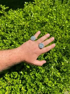 Real 925 Sterling Silver Mens Coin Ring USA Eagle American Liberty Dollar 7-13 -Harlem Bling Shop harlembling real 925 sterling silver mens coin ring usa eagle american liberty dollar 7 13 23553.1664389957