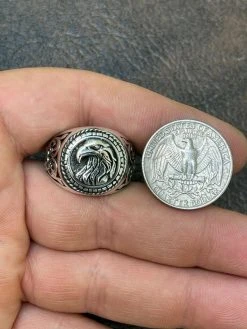 Real 925 Sterling Silver Mens Plain American Bald Eagle Ring Size 7 8 9 10 11 12 -Harlem Bling Shop harlembling real 925 sterling silver mens plain american bald eagle ring size 7 8 9 10 11 12 72380.1665670937