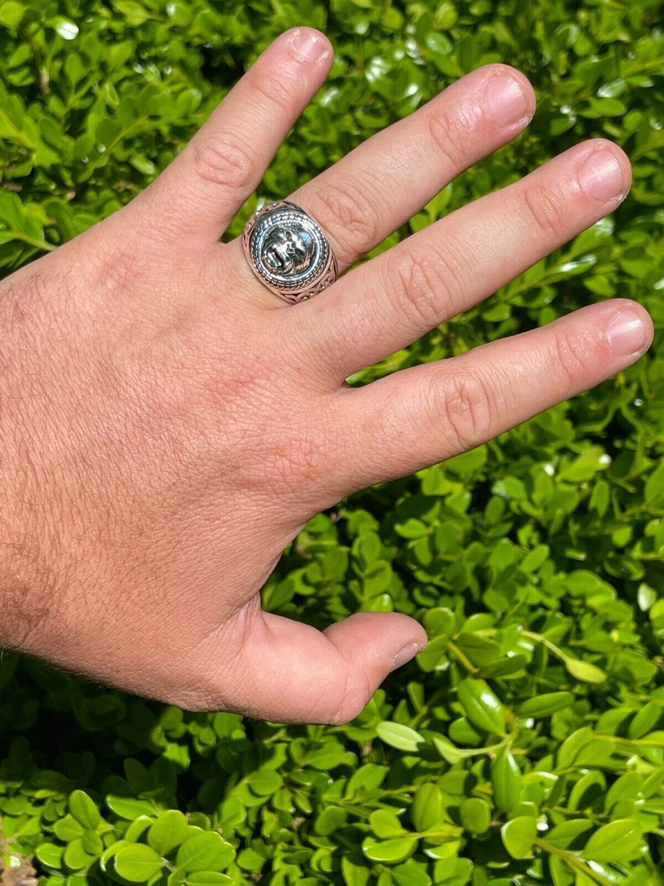 Real 925 Sterling Silver Mens Plain Gorilla Monkey Ape Ring Sz 7 8 9 10 11 12 13 10 Real 925 Sterling Silver Mens Plain Gorilla Monkey Ape Ring Sz 7 8 9 10 11 12 13 - Image 8