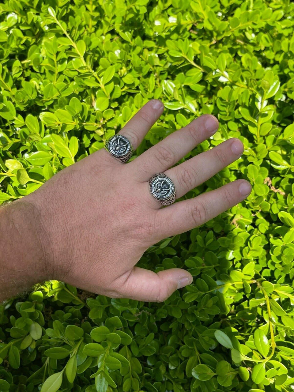 Real 925 Sterling Silver Mens Plain Owl Ring - Symbol Of Wisdom Animal Size 7-13 10 Real 925 Sterling Silver Mens Plain Owl Ring - Symbol Of Wisdom Animal Size 7-13 - Image 8