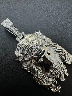 Real 925 Sterling Silver MOISSANITE Jesus Piece Iced Pendant Necklace ITALY MADE 31 Real 925 Sterling Silver MOISSANITE Jesus Piece Iced Pendant Necklace ITALY MADE -Harlem Bling Shop harlembling real 925 sterling silver moissanite jesus piece iced pendant necklace italy made 24766.1694828184