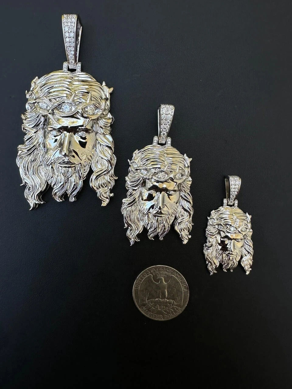 Real 925 Sterling Silver MOISSANITE Jesus Piece Iced Pendant Necklace ITALY MADE 14 Real 925 Sterling Silver MOISSANITE Jesus Piece Iced Pendant Necklace ITALY MADE - Image 12