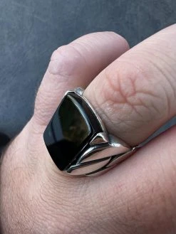 Real 925 Sterling Silver Natural Black Onyx Gemstone W. Miami Cuban Design Ring 26 Real 925 Sterling Silver Natural Black Onyx Gemstone W. Miami Cuban Design Ring -Harlem Bling Shop harlembling real 925 sterling silver natural black onyx gemstone w miami cuban design ring 13269.1672851665