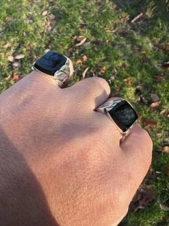 Real 925 Sterling Silver Natural Black Onyx Gemstone W. Miami Cuban Design Ring 35 Real 925 Sterling Silver Natural Black Onyx Gemstone W. Miami Cuban Design Ring -Harlem Bling Shop harlembling real 925 sterling silver natural black onyx gemstone w miami cuban design ring 55980.1672851623