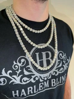REAL BIG 8mm 100-170ct MOISSANITE Tennis Chain Necklace Pass Diamond Test 16-28" 24 REAL BIG 8mm 100-170ct MOISSANITE Tennis Chain Necklace Pass Diamond Test 16-28" -Harlem Bling Shop harlembling real big 8mm 100 170ct moissanite tennis chain necklace pass diamond test 16 28 14661.1664361560