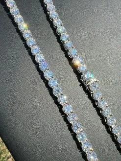REAL BIG 8mm 100-170ct MOISSANITE Tennis Chain Necklace Pass Diamond Test 16-28" 16 REAL BIG 8mm 100-170ct MOISSANITE Tennis Chain Necklace Pass Diamond Test 16-28" -Harlem Bling Shop harlembling real big 8mm 100 170ct moissanite tennis chain necklace pass diamond test 16 28 29464.1664358395