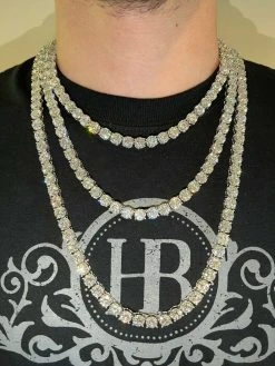 REAL BIG 8mm 100-170ct MOISSANITE Tennis Chain Necklace Pass Diamond Test 16-28" 15 REAL BIG 8mm 100-170ct MOISSANITE Tennis Chain Necklace Pass Diamond Test 16-28" -Harlem Bling Shop harlembling real big 8mm 100 170ct moissanite tennis chain necklace pass diamond test 16 28 39839.1664358171