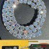 REAL BIG 8mm 100-170ct MOISSANITE Tennis Chain Necklace Pass Diamond Test 16-28" 1 REAL BIG 8mm 100-170ct MOISSANITE Tennis Chain Necklace Pass Diamond Test 16-28" -Harlem Bling Shop harlembling real big 8mm 100 170ct moissanite tennis chain necklace pass diamond test 16 28 48973.1664355814