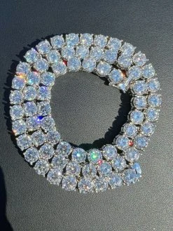 REAL BIG 8mm 100-170ct MOISSANITE Tennis Chain Necklace Pass Diamond Test 16-28" 19 REAL BIG 8mm 100-170ct MOISSANITE Tennis Chain Necklace Pass Diamond Test 16-28" -Harlem Bling Shop harlembling real big 8mm 100 170ct moissanite tennis chain necklace pass diamond test 16 28 70478.1664356508