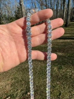 REAL BIG 8mm 100-170ct MOISSANITE Tennis Chain Necklace Pass Diamond Test 16-28" 18 REAL BIG 8mm 100-170ct MOISSANITE Tennis Chain Necklace Pass Diamond Test 16-28" -Harlem Bling Shop harlembling real big 8mm 100 170ct moissanite tennis chain necklace pass diamond test 16 28 90138.1664358972