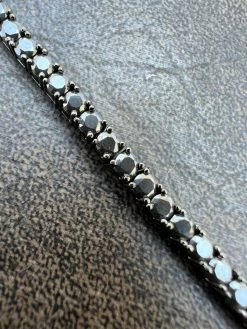 Real Black MOISSANITE Tennis Bracelet 925 Sterling Silver Pass Diamond Test 3mm -Harlem Bling Shop harlembling real black moissanite tennis bracelet 925 sterling silver pass diamond test 3mm 33073.1664356285