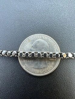 Real Black MOISSANITE Tennis Bracelet 925 Sterling Silver Pass Diamond Test 3mm -Harlem Bling Shop harlembling real black moissanite tennis bracelet 925 sterling silver pass diamond test 3mm 80558.1664359432