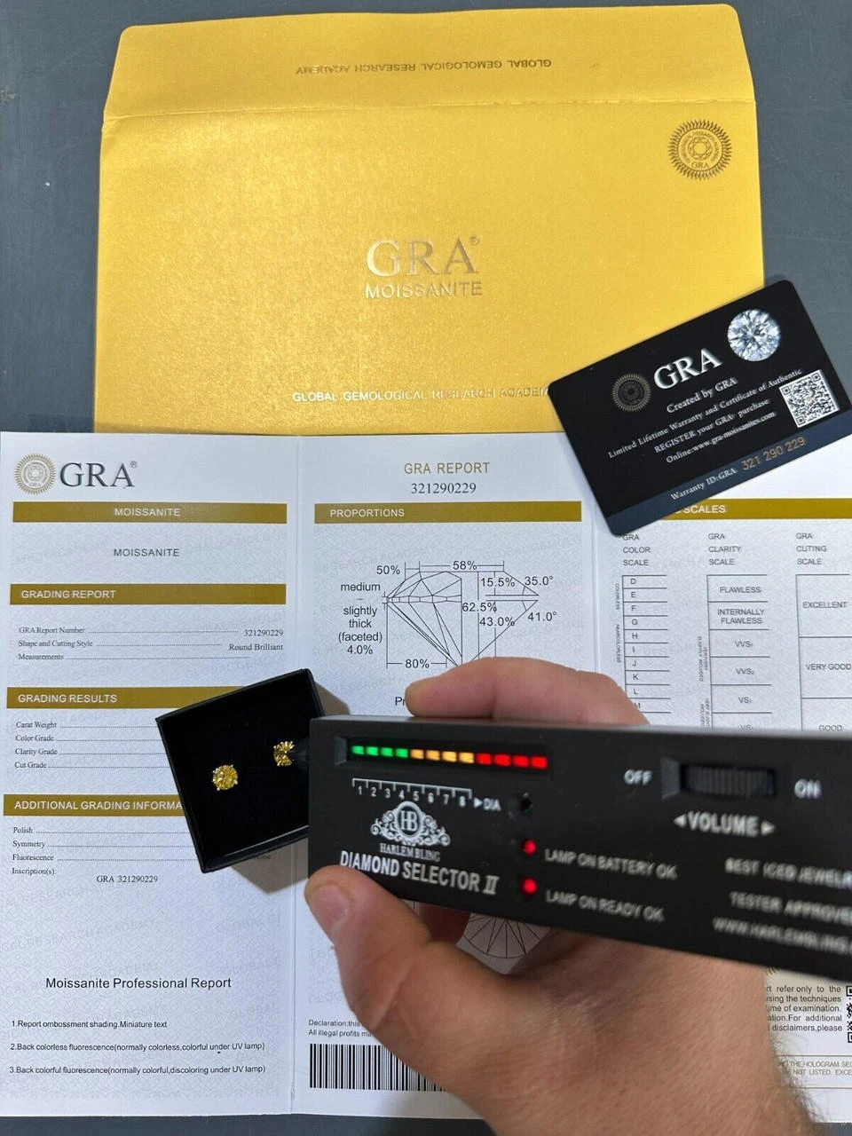 Real Canary Yellow Moissanite Screwback Stud Earrings 925 Silver 3-8mm Pass Test 13 Real Canary Yellow Moissanite Screwback Stud Earrings 925 Silver 3-8mm Pass Test - Image 11