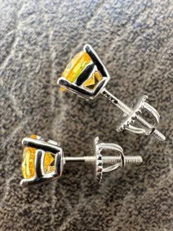 Real Canary Yellow Moissanite Screwback Stud Earrings 925 Silver 3-8mm Pass Test 31 Real Canary Yellow Moissanite Screwback Stud Earrings 925 Silver 3-8mm Pass Test -Harlem Bling Shop harlembling real canary yellow moissanite screwback stud earrings 925 silver 3 8mm pass test 41359.1677090669