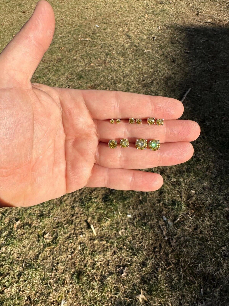 Real Canary Yellow Moissanite Screwback Stud Earrings 925 Silver 3-8mm Pass Test 10 Real Canary Yellow Moissanite Screwback Stud Earrings 925 Silver 3-8mm Pass Test - Image 8