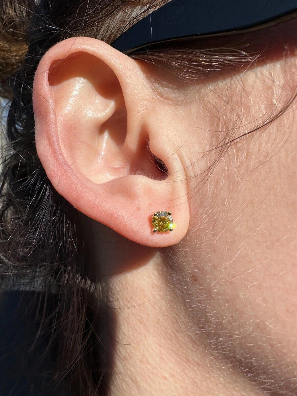 Real Canary Yellow Moissanite Screwback Stud Earrings 925 Silver 3-8mm Pass Test 16 Real Canary Yellow Moissanite Screwback Stud Earrings 925 Silver 3-8mm Pass Test - Image 14