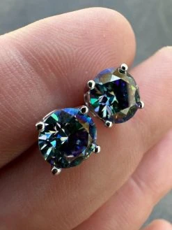 Real Dark Navy Blue Moissanite Screwback Stud Earrings 925 Silver 3-8mm Iced 40 Real Dark Navy Blue Moissanite Screwback Stud Earrings 925 Silver 3-8mm Iced -Harlem Bling Shop harlembling real dark navy blue moissanite screwback stud earrings 925 silver 3 8mm iced 19273.1679426632
