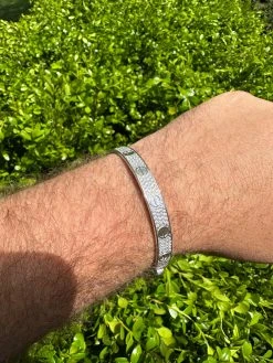 Real Fully Iced MOISSANITE Solid 925 Silver Bangle Bracelet Mens 3 Sizes Mens Ladies -Harlem Bling Shop harlembling real fully iced moissanite solid 925 silver bangle bracelet mens 3 sizes mens ladies 79122.1682454568