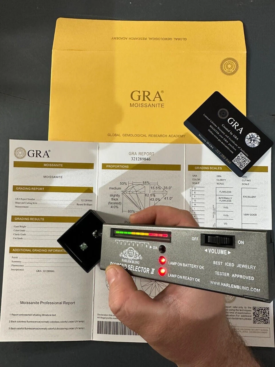 Real Green Moissanite Screwback Stud Earrings 925 Silver 3-8mm Iced Pass Tester 6 Real Green Moissanite Screwback Stud Earrings 925 Silver 3-8mm Iced Pass Tester - Image 4