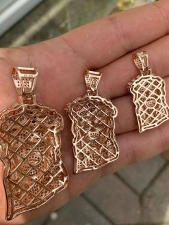 Real Hip Hop 14k Rose Gold Over 925 Sterling Silver Jesus Piece CZ Pendant Iced 21 Real Hip Hop 14k Rose Gold Over 925 Sterling Silver Jesus Piece CZ Pendant Iced -Harlem Bling Shop harlembling real hip hop 14k rose gold over 925 sterling silver jesus piece cz pendant iced 04215.1664374548