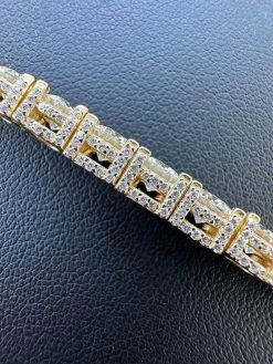 Real Iced 5mm MOISSANITE Tennis Bracelet 14k Gold Over 925 - Stones On All Sides 31 Real Iced 5mm MOISSANITE Tennis Bracelet 14k Gold Over 925 - Stones On All Sides -Harlem Bling Shop harlembling real iced 5mm moissanite tennis bracelet 14k gold over 925 stones on all sides 06667.1677090537