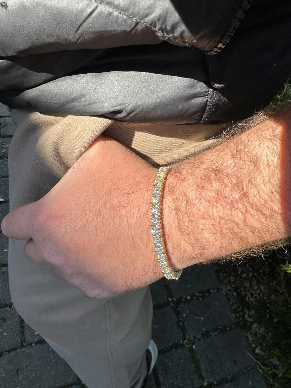 Real Iced 5mm MOISSANITE Tennis Bracelet 14k Gold Over 925 - Stones On All Sides 15 Real Iced 5mm MOISSANITE Tennis Bracelet 14k Gold Over 925 - Stones On All Sides - Image 13