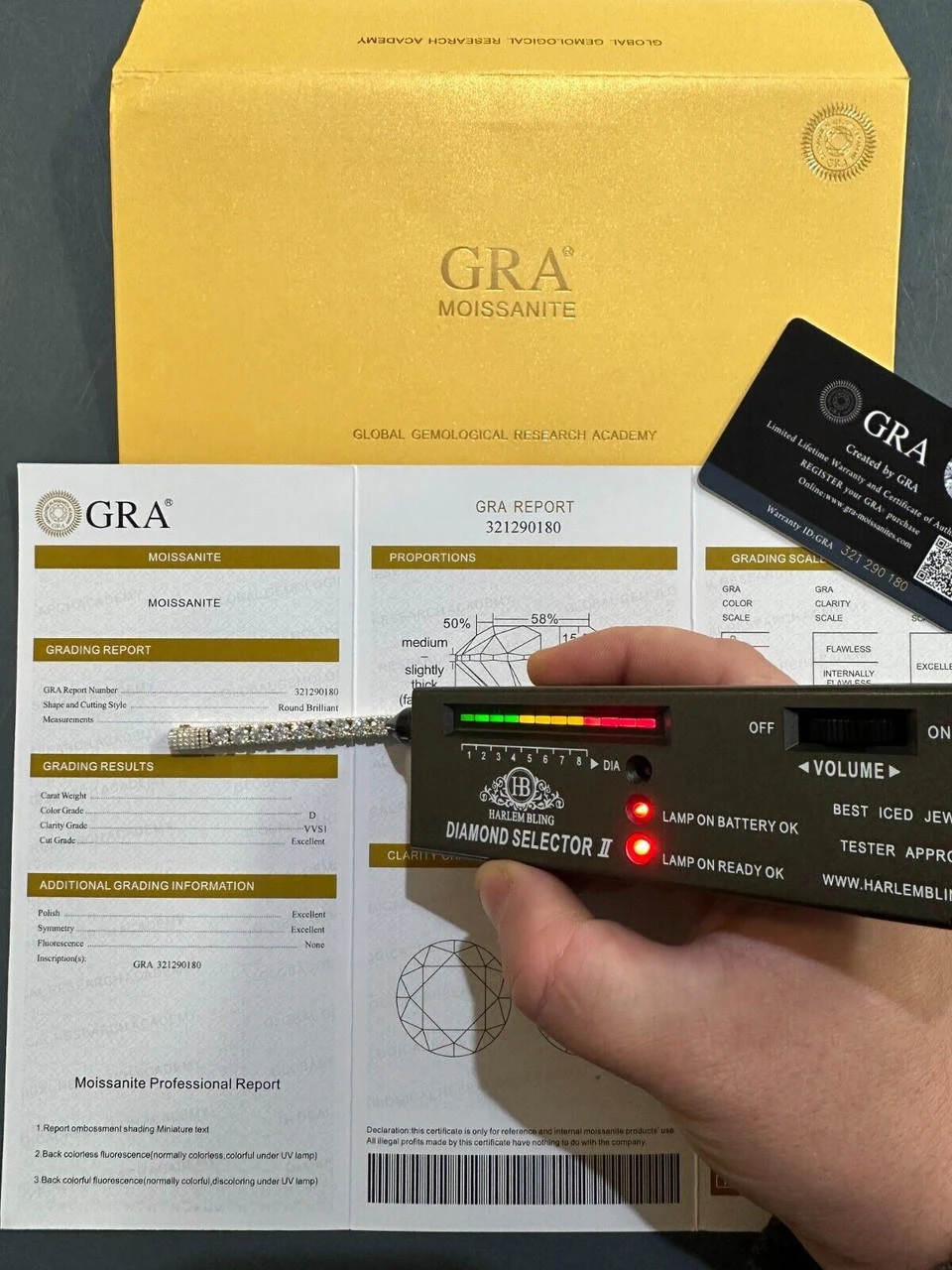 Real Iced 5mm MOISSANITE Tennis Bracelet 14k Gold Over 925 - Stones On All Sides 11 Real Iced 5mm MOISSANITE Tennis Bracelet 14k Gold Over 925 - Stones On All Sides - Image 9