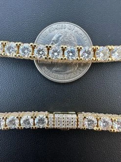 Real Iced 5mm MOISSANITE Tennis Bracelet 14k Gold Over 925 - Stones On All Sides 27 Real Iced 5mm MOISSANITE Tennis Bracelet 14k Gold Over 925 - Stones On All Sides -Harlem Bling Shop harlembling real iced 5mm moissanite tennis bracelet 14k gold over 925 stones on all sides 47522.1677090508