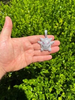 Real Iced CZ Hip Hop 925 Sterling Silver Gengar Pokemon Pendant Necklace Mens 23 Real Iced CZ Hip Hop 925 Sterling Silver Gengar Pokemon Pendant Necklace Mens -Harlem Bling Shop harlembling real iced cz hip hop 925 sterling silver gengar pokemon pendant necklace mens 95312.1664302416