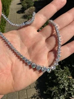 Real Iced MOISSANITE Riviera 3-7mm Graduated Tennis Chain Necklace - VVS D Color 37 Real Iced MOISSANITE Riviera 3-7mm Graduated Tennis Chain Necklace - VVS D Color -Harlem Bling Shop harlembling real iced moissanite riviera 3 7mm graduated tennis chain necklace vvs d color 34080.1679080338