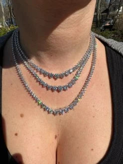 Real Iced MOISSANITE Riviera 3-7mm Graduated Tennis Chain Necklace - VVS D Color 38 Real Iced MOISSANITE Riviera 3-7mm Graduated Tennis Chain Necklace - VVS D Color -Harlem Bling Shop harlembling real iced moissanite riviera 3 7mm graduated tennis chain necklace vvs d color 98536.1679080312